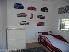 1981 Chevy Camaro Z-28 350 Cartoon Car Wall Decals Graphic Man Cave Poster Cling