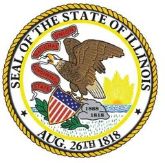 Illinois State Seal Sticker Decal R532
