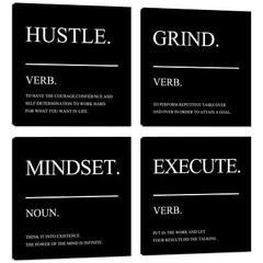 Motivational Wall Decor Posters Inspirational Canvas Wall Art Quotes Motivati…