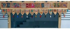 Indian Patchwork Embroidered Ethnic Door Decoration Valances Toran Wall Hanging