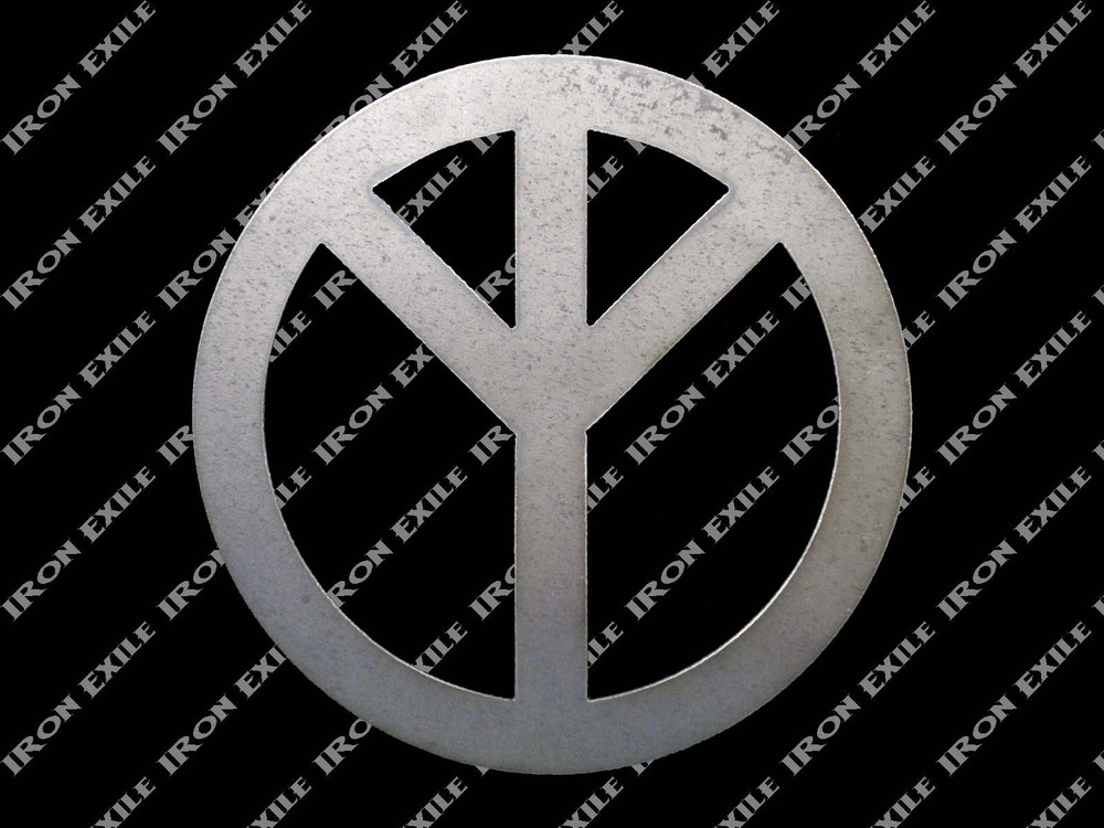 Metal Peace Sign Wall Art Hippie 60’s 70’s Retro Psychedelic Gypsy Flower Child