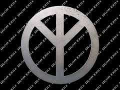 Metal Peace Sign Wall Art Hippie 60’s 70’s Retro Psychedelic Gypsy Flower Child