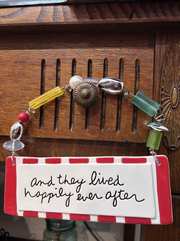 Beaded Wall Art Plaque Dept 56 And They Lived Happily Ever After Sandra Magsamen
