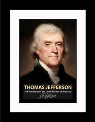 Thomas Jefferson 3rd President Poster Picture or Framed Wall Art
