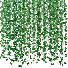 Fake Vines for Room Decor(12 Pack 84 Feet) Aesthetic Artificial Plant Ivy Leaves