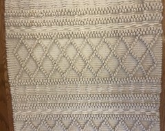 X-Large Vintage Macrame Wall Hanging Jute 31″x 46” Fringed