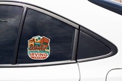 Irving Texas Sticker Decal Vinyl Die-Cut City Skyline Landmark Design