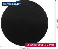VOSAREA Obsidian Scrying Mirror Natural Black Obsidian Stone Circle Disc Round P