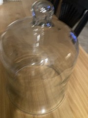 Vintage Clear Glass Dome Size 7 3/8×8” Tall Display Cover