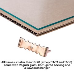 ArtToFrames 1.4″ Custom Poster Frame Gold with beads 4139 Large