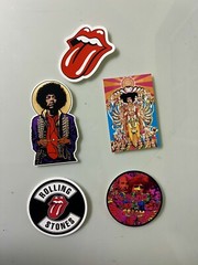 Classic Rock Sticker Lot – Creedence Clearwater Revival, Pink Floyd, The Who