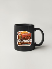 Hollywood California Sticker Decal Vinyl Die-Cut City Skyline Landmark Design