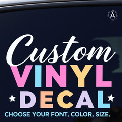Custom Text Vinyl Lettering Sticker Decal Personalized -ANY TEXT – ANY NAME-2