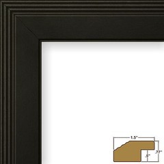 Craig Frames 1.25″ Traditional Gallery Black Picture Frame Poster Frames