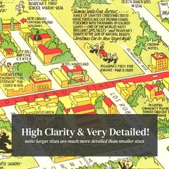 Old Map of Pasadena, CA 1933 – Vintage Pasadena California A