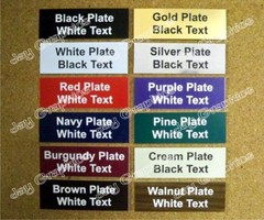 Custom Engraved 1×3 Plate w/ Adhesive | Personalized Office Wall Door Tag Badge