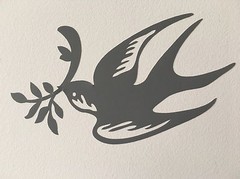 Flying Bird Glass Window Conservatory Safety , Wall Vinyl Sticker Decal X 3