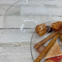 Faux Food Display Food With Tray And Cover Pretzels Cheese Doughnut