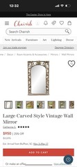 Vintage faux bamboo Framed Wall Mirror 46 in H x 29 in W Vertical Wall Mounted.