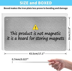 Multi-Use Metal Magnetic Board – 17.7″ x 11.8″ for Creative Organization