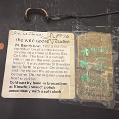 Wild Goose Studio St Brendan Boat Celtic Bronze Wall Plaque Ireland