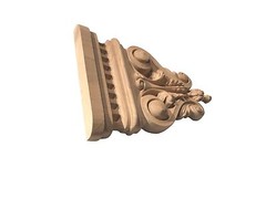 Solid Hardwood Corbel Appliqué/Onlay