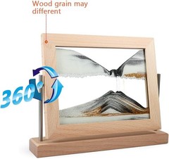 Unique 3D Sand Picture Art Frame – Relaxing Gold Sandscape for Instant Calm