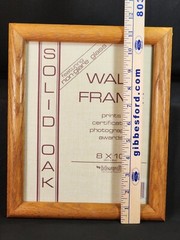Intercraft Solid Oak Wall Picture Frame Non-glare Glass 8 x 10