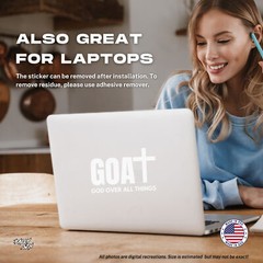 GOAT God Over All Things – Christian Car Vinyl Decal Bumper Sticker