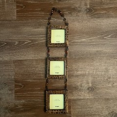 pier 1 imports Bamboo Picture Frames Connected By Beautiful Beads 3 Frames 3×3.