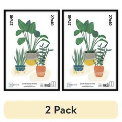 (2 pack) Mainstays 27×40 Basic Poster Frame, Black
