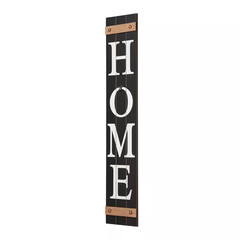 42 In. H Wooden Home Porch Sign with 3 Changable Wreathes (Spring/Fall/Christmas