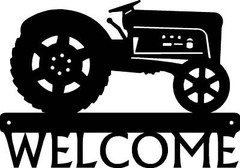 Tractor #12 Welcome Sign – Made in America – Outdoor Decor