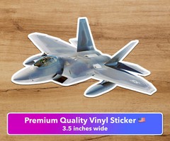 F22 Raptor Martin Military Air Force Premium Vinyl sticker 3.5 in Lockheed Jet
