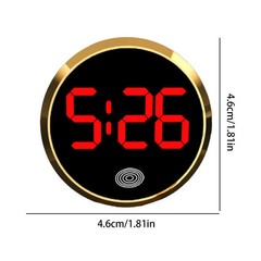 Car Dashboard Digital Clock Mini Electronic Vehicle Dash Clock LED Display