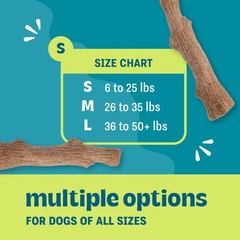 Dogwood Dog Chew Toy – Real-Wood Small (Pack of 1), (Brown)