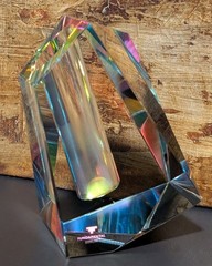 Regenbogen Irregular Vase by Fundamental Berlin–Crystal Glass – Modern Art Vase