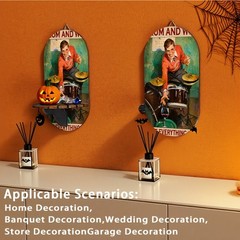 2D Bohemian Vintage Drum Wine Wall Shelf Multi-Functional Key Holder Home Decor