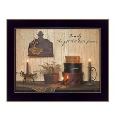 «Forever Family» Printed Wall Art Ready To Hang Framed Poster Black Frame 14X18″
