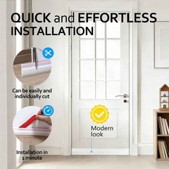Under Door Sweep Weather Stripping Door Draft Stopper Blocker Strong Adhesive US