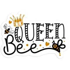 Queen Bee – Vinyl Decal Sticker – Car Window Laptop – #806