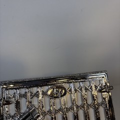 Tizo Swarovski Crystals Jewel-tone Platinum Finish Picture Frame 5 x 7 in.