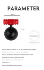 𝙊𝙧𝙞𝙜𝙞𝙣𝙖𝙡 Push Start Button Cover, Metal Car Joystick Push to Start Dec