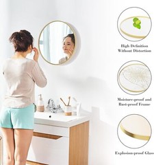 Black Round Wall Mirror Bathroom Mirrors Over Sink Circle Mirror for Bathroom