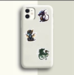 20 PCS Dragons Realistic & Cartoon Fantasy Creatures Stickers BRAND NEW