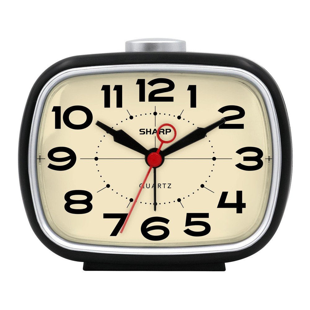 Battery Powered Alarm Clock, Retro Battery Operated Alarm Clock for Bedrooms
