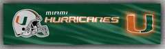 Miami Football Team Memorable Flag 2x8ft 60x240cm Hurricanes Fans Best Banner