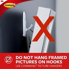 Command Large Utility Hooks, Holds up to 5 lb, 7 Hooks and 12 Large, White