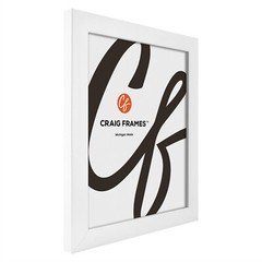 Contemporary 1″, Modern Satin White Large Poster Frames, Common Sizes 4×6 – 24×3