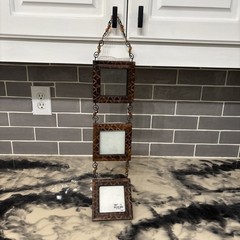 pier 1 imports Bamboo Picture Frames Connected By Beautiful Beads 3 Frames 3×3.